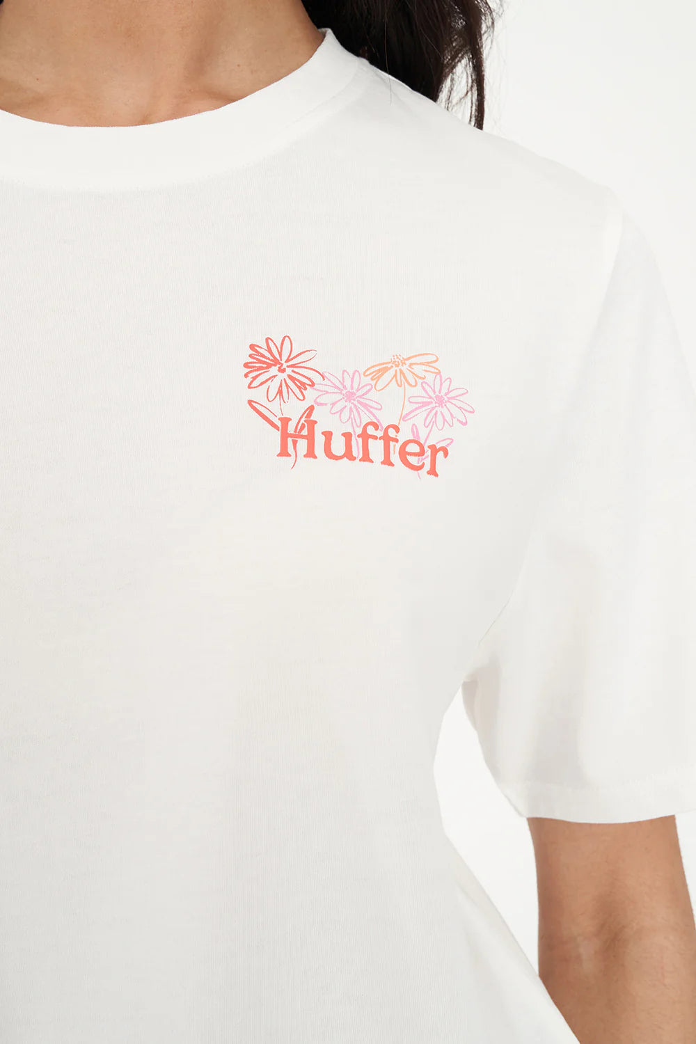 HUFFER CLASSIC TEE 170/MASTERPIECE - CHALK - THE VOGUE STORE