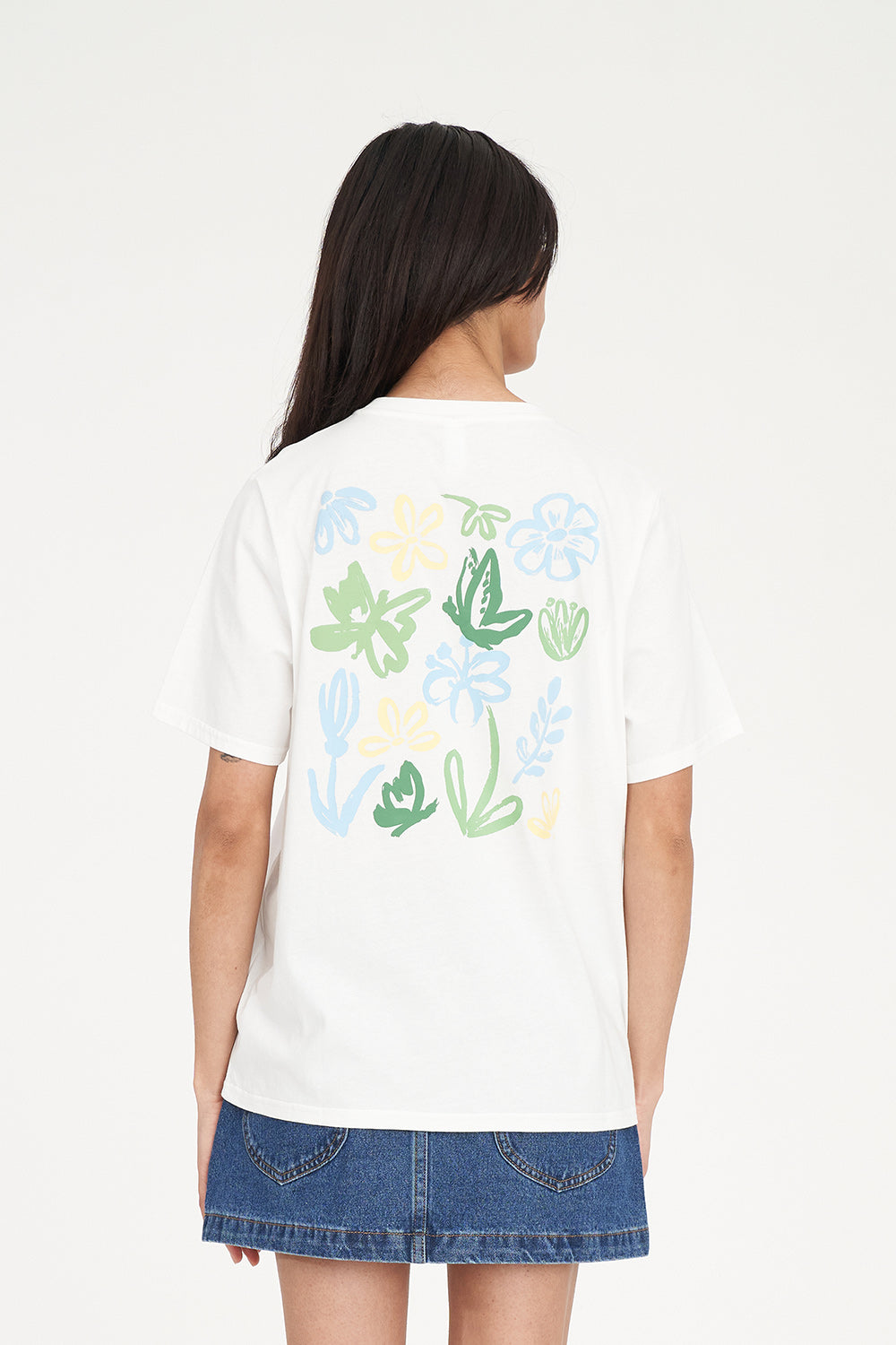 HUFFER CLASSIC TEE 170/MATISSE - CHALK - THE VOGUE STORE