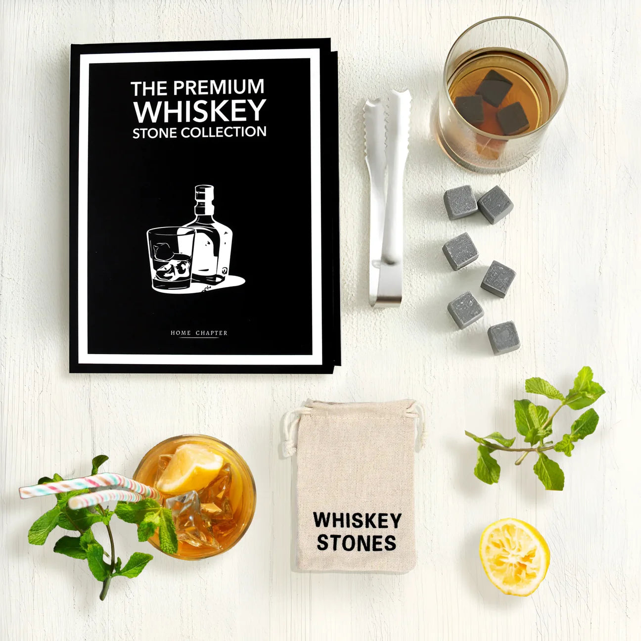 THE PREMIUM WHISKEY STONE COLLECTION BOOK BOX - THE VOGUE STORE