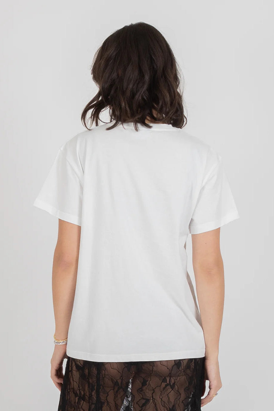FEDERATION FRANKIE TEE - PINNED HEART - WHITE - THE VOGUE STORE