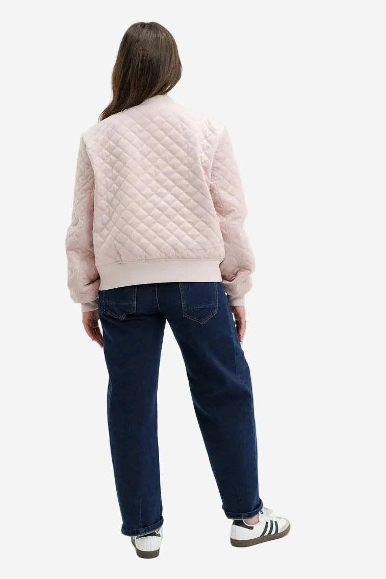 HOMELEE WYLD BOMBER - QUILTED ROSE - THE VOGUE STORE