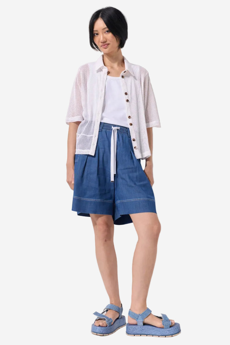 MARCO POLO DAYDRIFT DENIM SHORT - LIGHT DENIM - THE VOGUE STORE