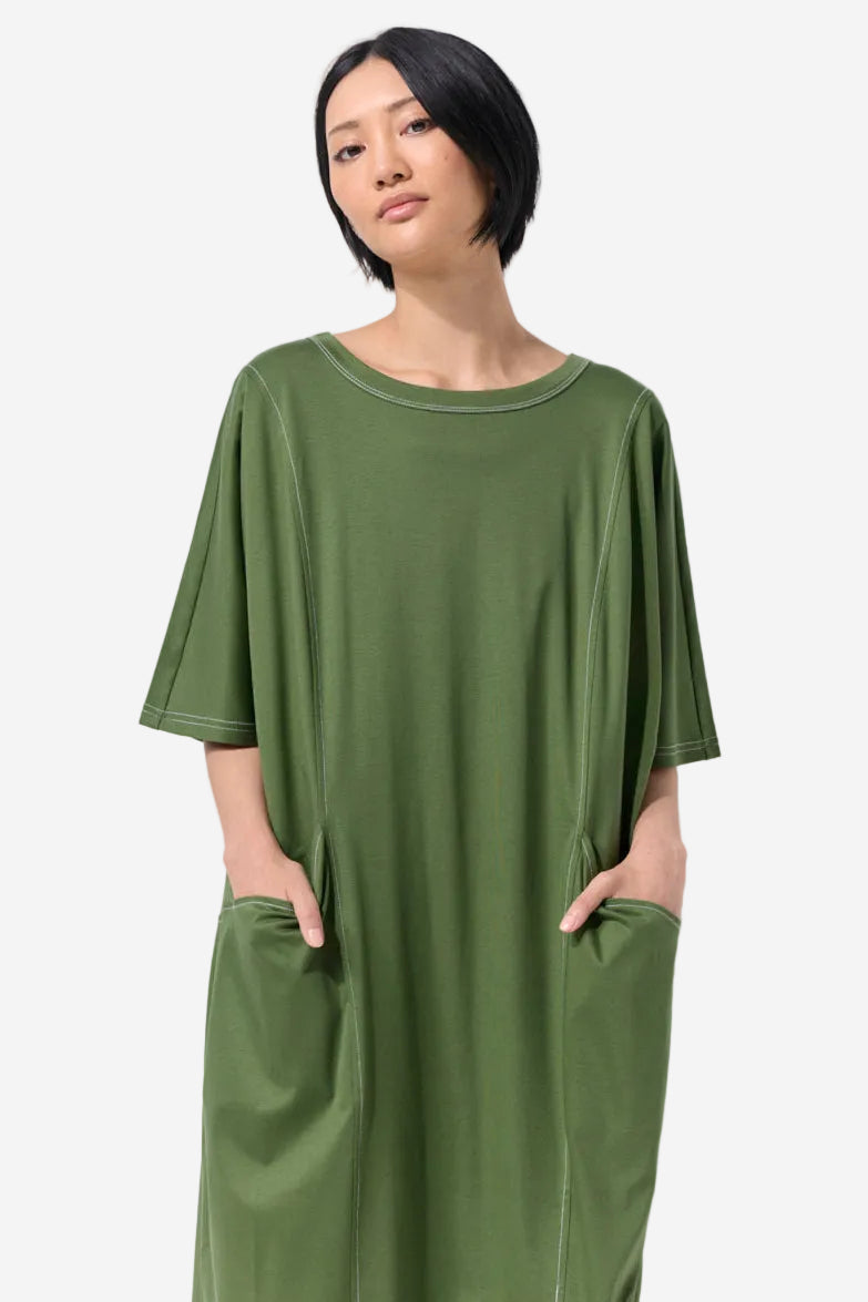 MARCO POLO COCOON DRESS - NATURE - THE VOGUE STORE