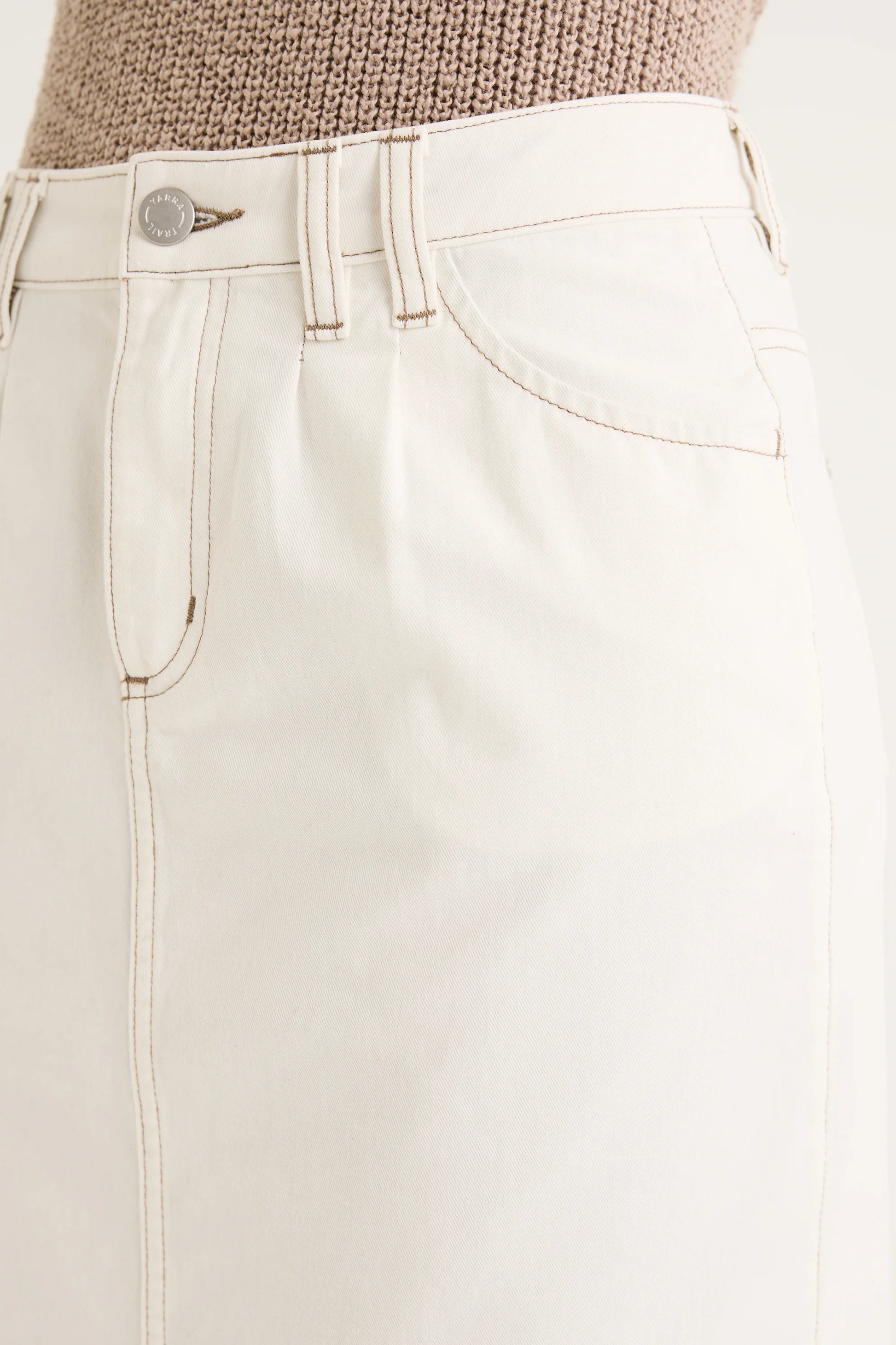 YARRA TRAIL BRIAR SKIRT - ECRU - THE VOGUE STORE