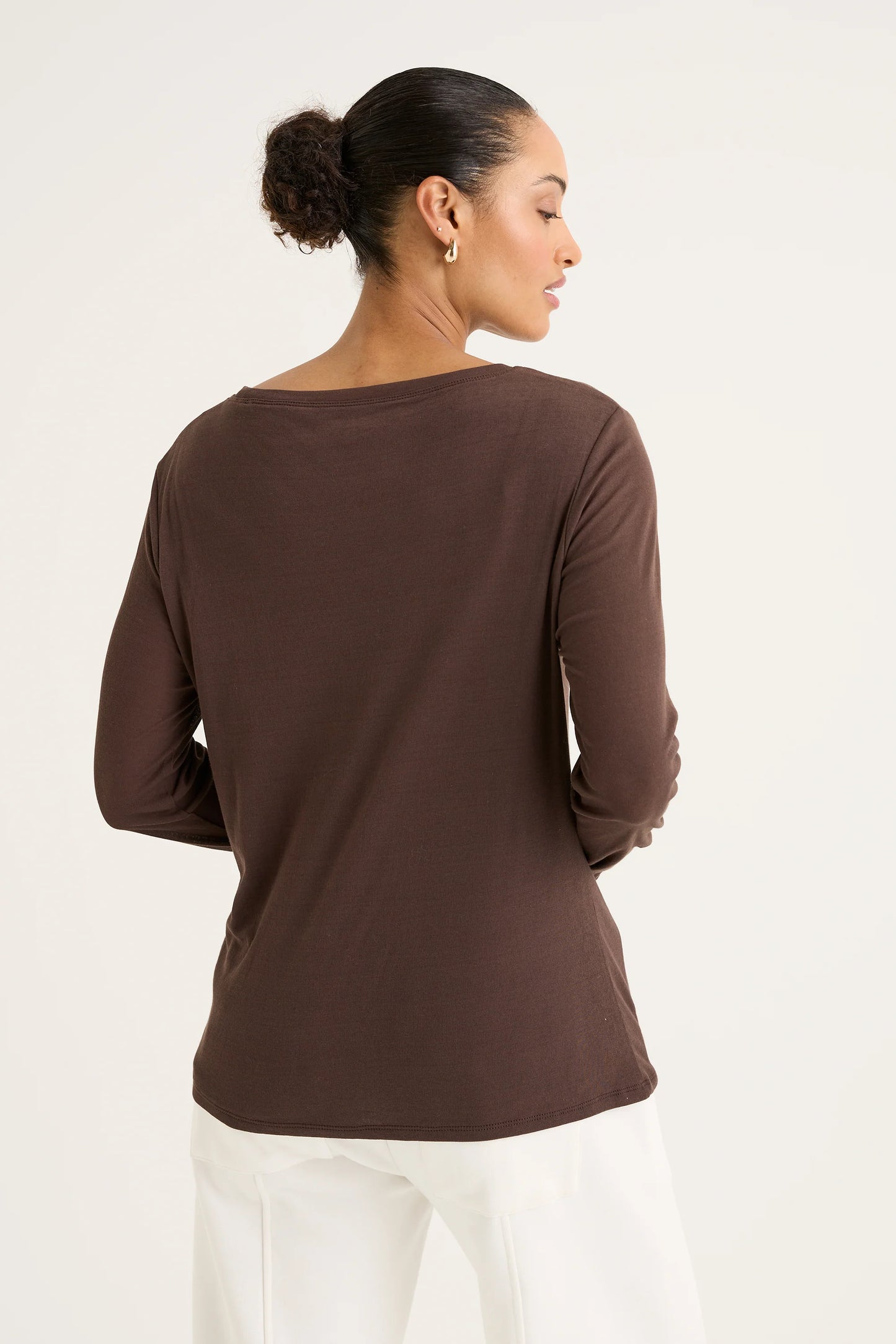 YARRA TRAIL ICE LAYER TEE - CACAO - THE VOGUE STORE