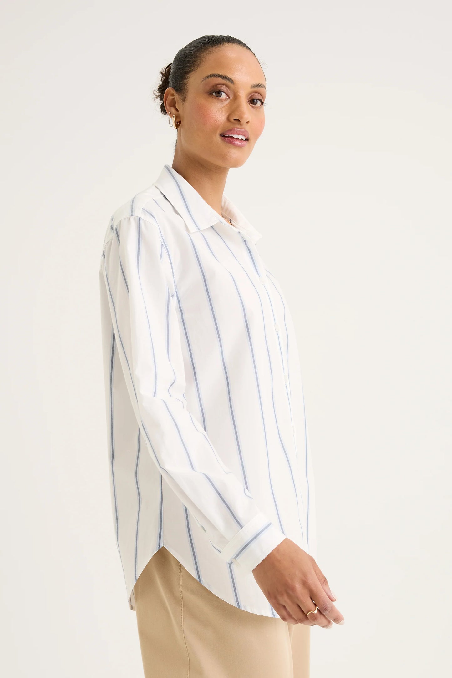 YARRA TRAIL ALLOY SHIRT - ECRU/GLACIER - THE VOGUE STORE