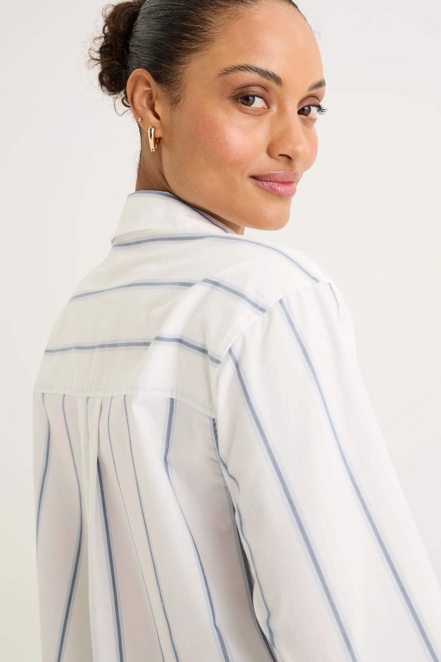 YARRA TRAIL ALLOY SHIRT - ECRU/GLACIER - THE VOGUE STORE