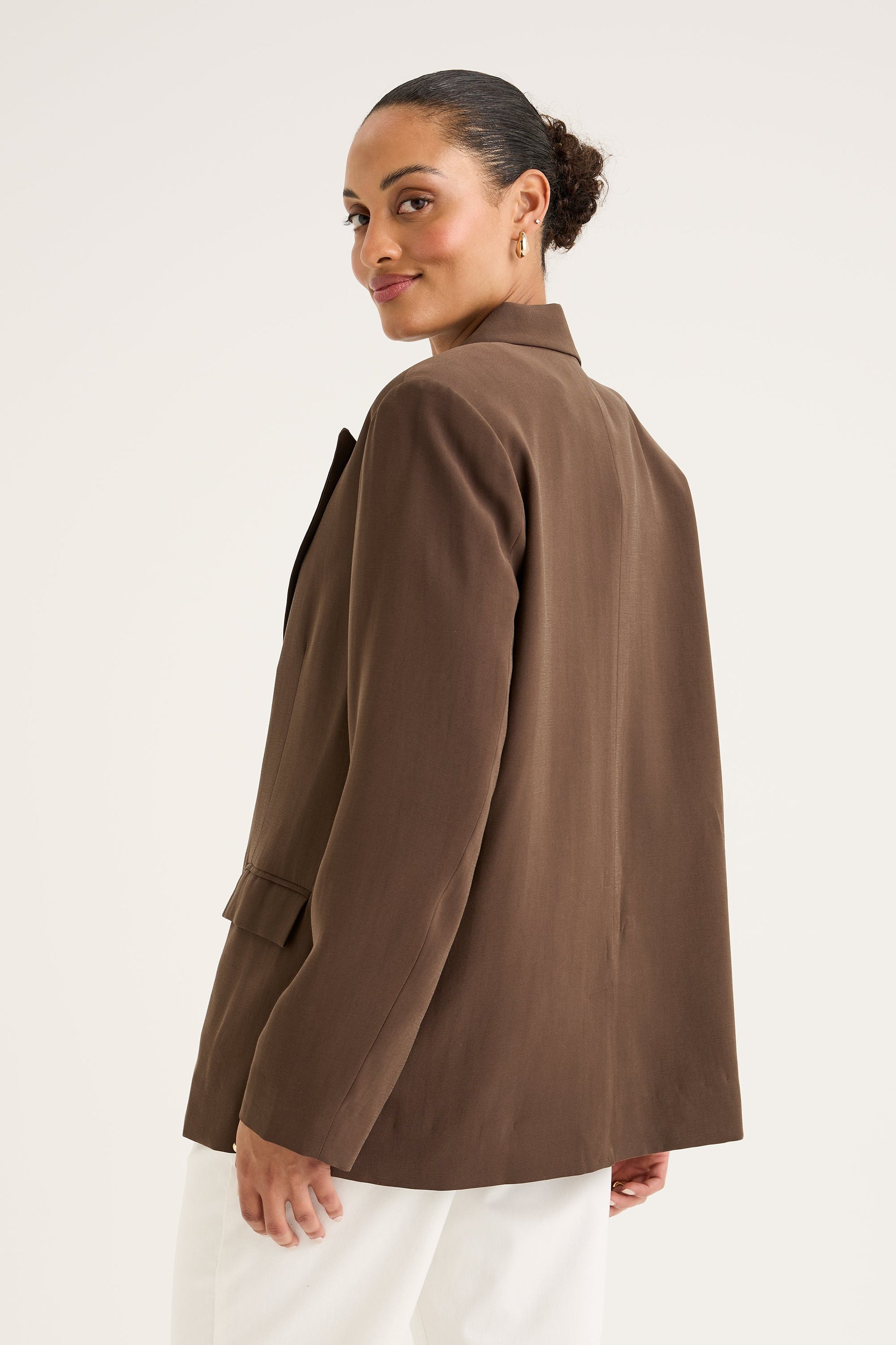 YARRA TRAIL VINEYARD BLAZER - CACAO - THE VOGUE STORE