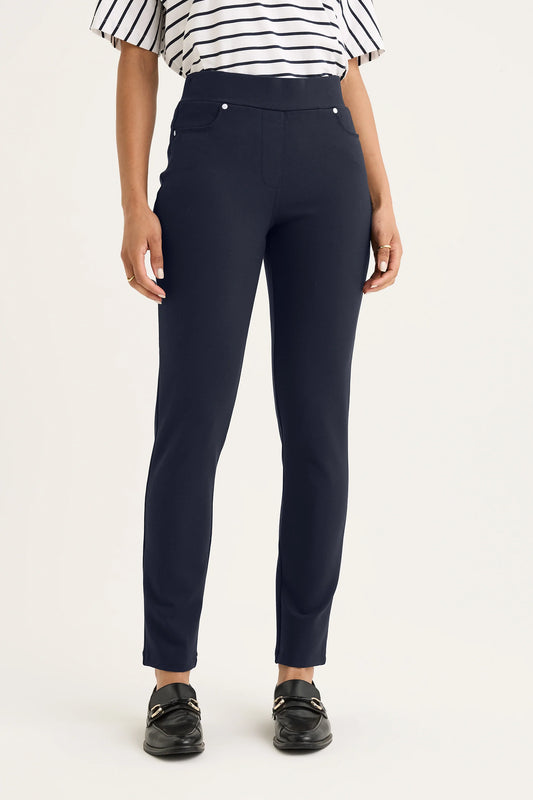 YARRA TRAIL REFLECTION PANT - NAVY - THE VOGUE STORE
