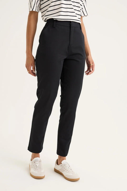 YARRA TRAIL CLASSIC CHINO - BLACK - THE VOGUE STORE