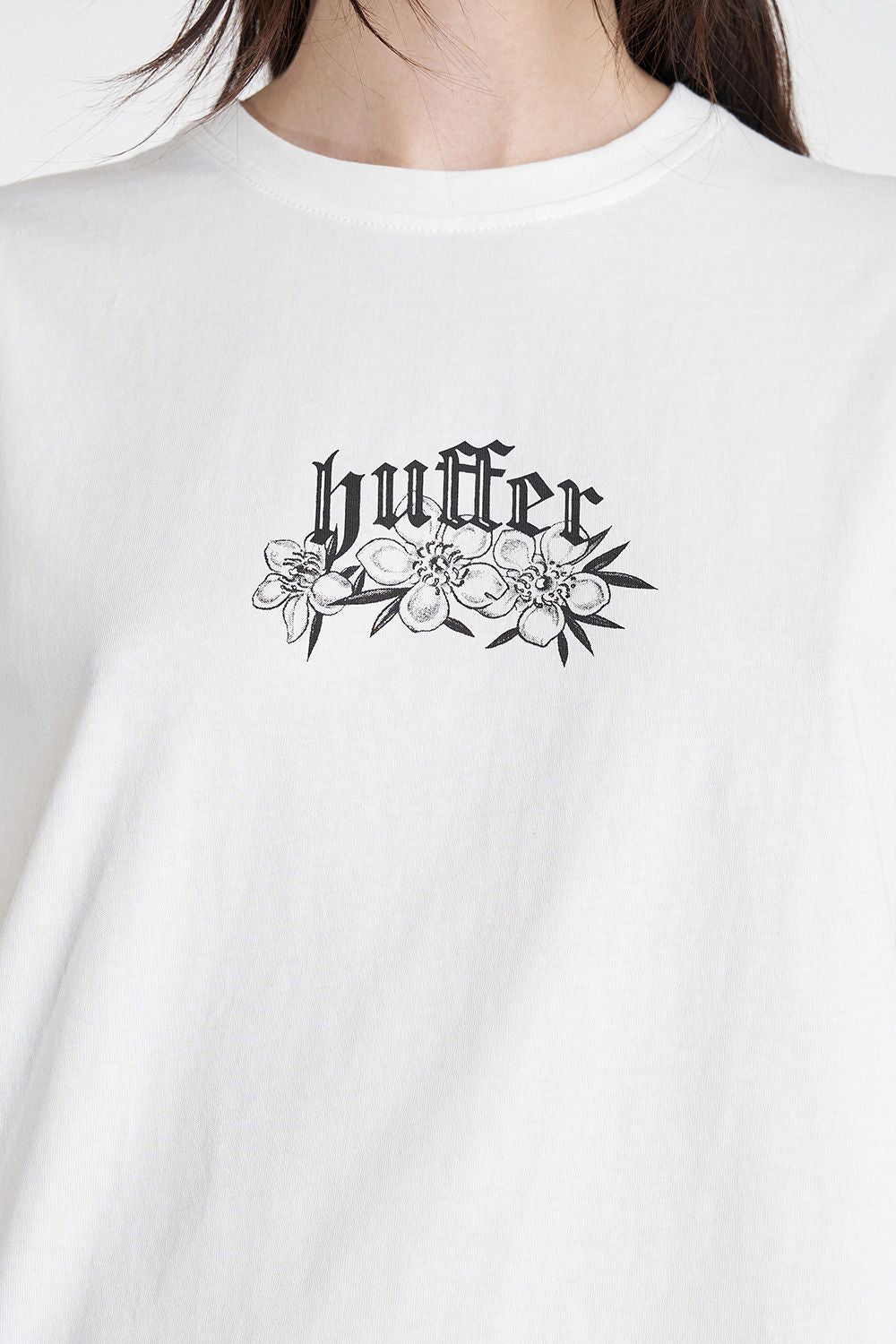 HUFFER CLASSIC TEE 170/INKED - CHALK - THE VOGUE STORE