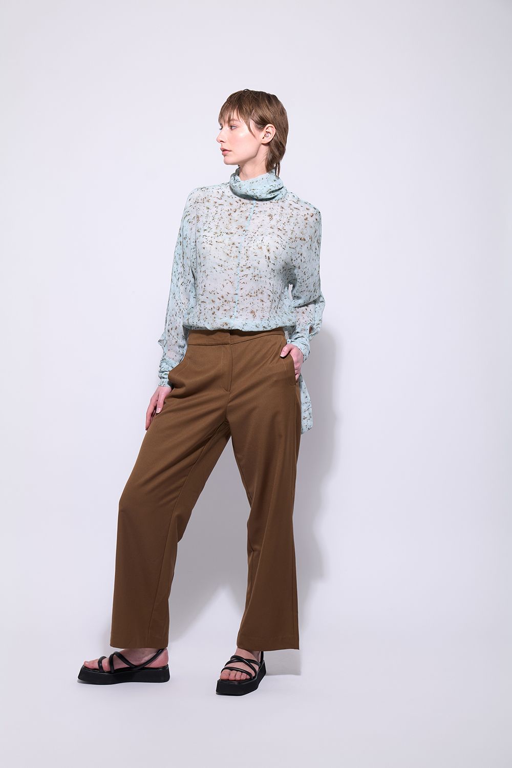 NERIS THE HEPBURN PANT - ANTIQUE - THE VOGUE STORE