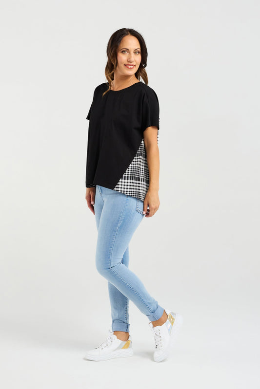 ZAFINA ALICE TOP - BLACK - THE VOGUE STORE