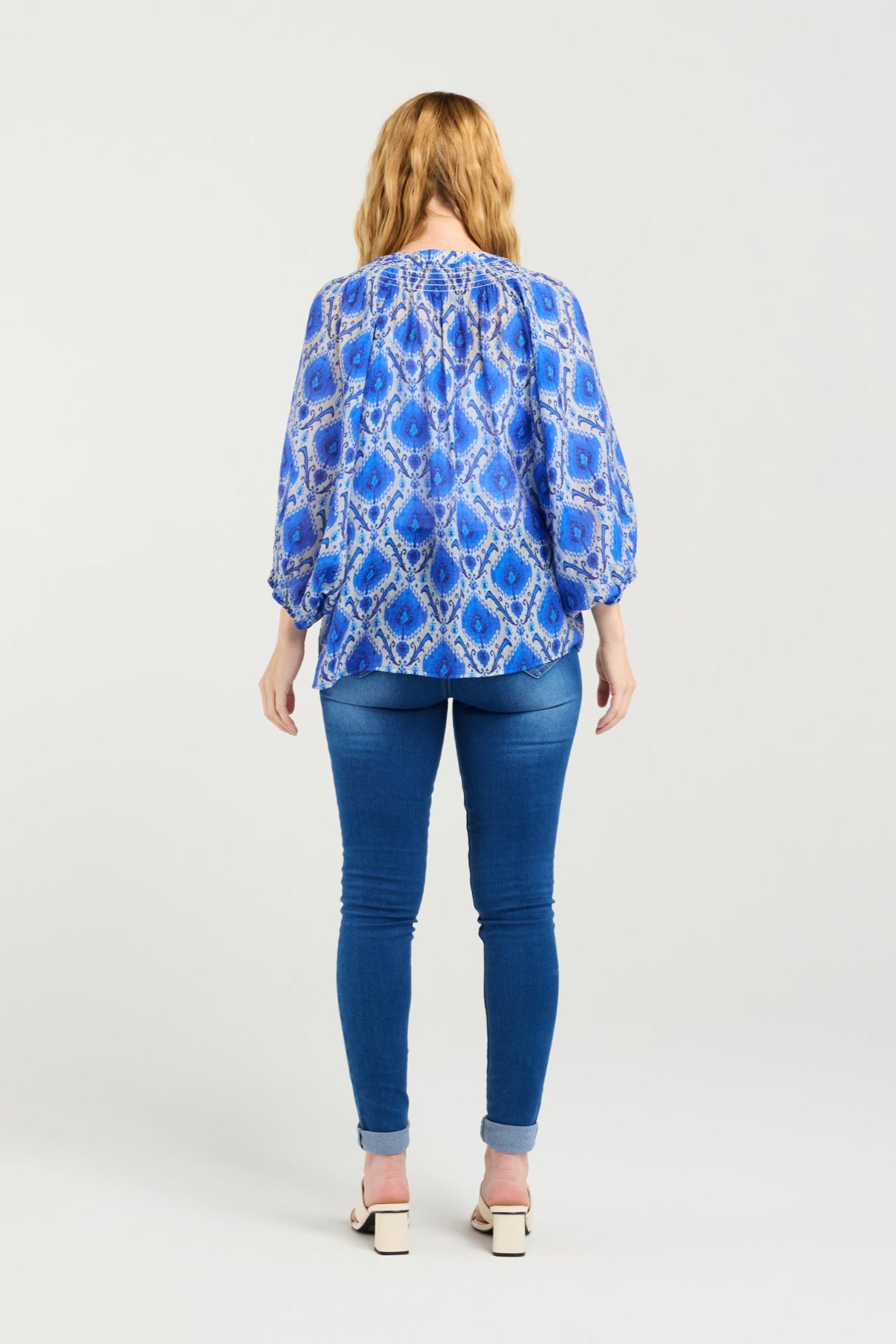 ZAFINA JUNIPER TOP - PAISLEY PAINTING - THE VOGUE STORE