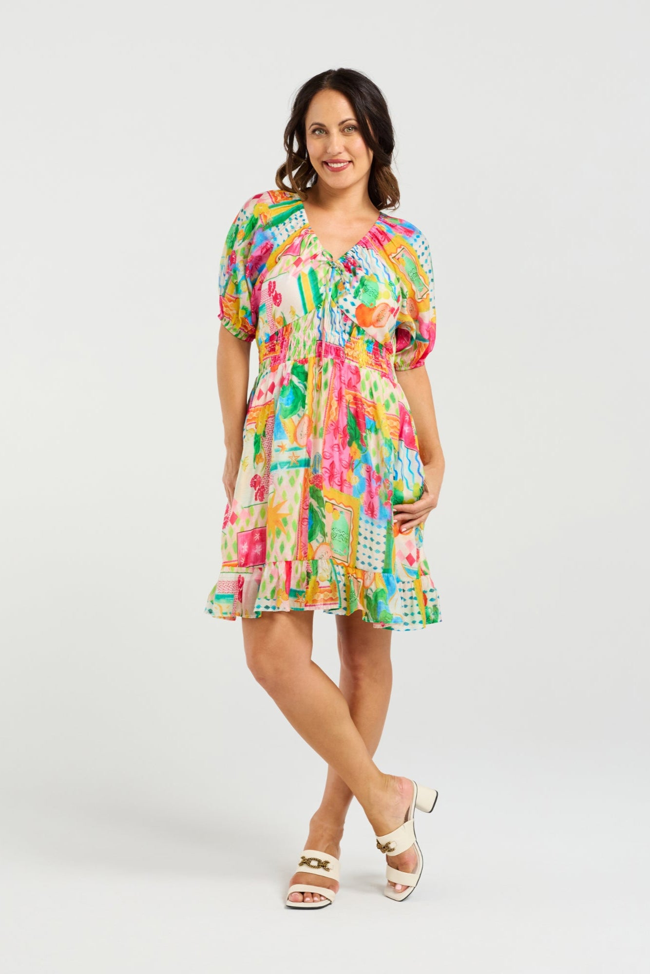 ZAFINA ROWEN DRESS - RADIANT - THE VOGUE STORE