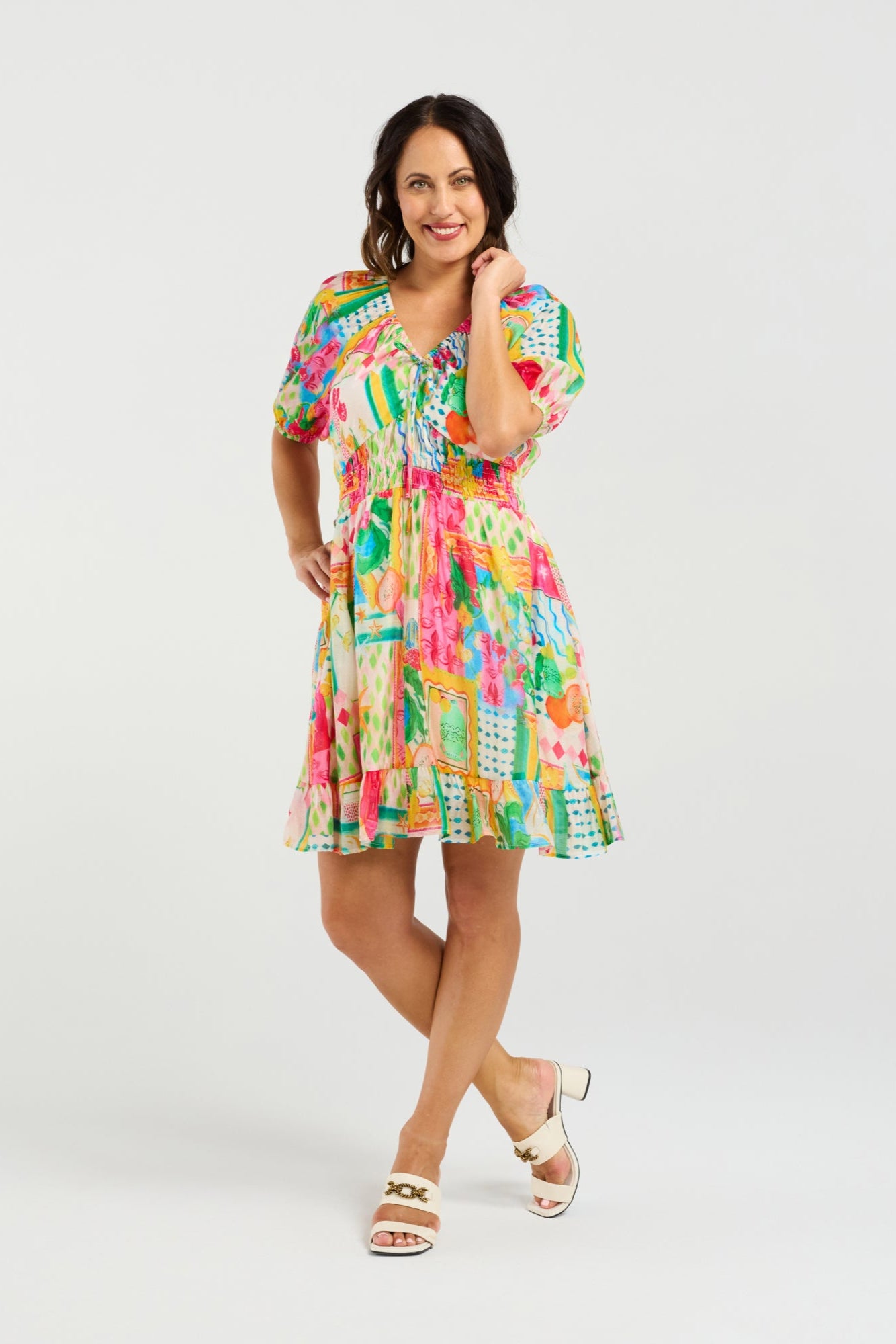 ZAFINA ROWEN DRESS - RADIANT - THE VOGUE STORE