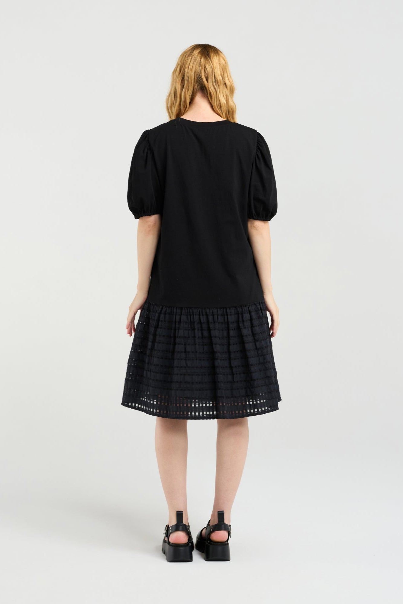 ZAFINA EVELYN DRESS - BLACK - THE VOGUE STORE