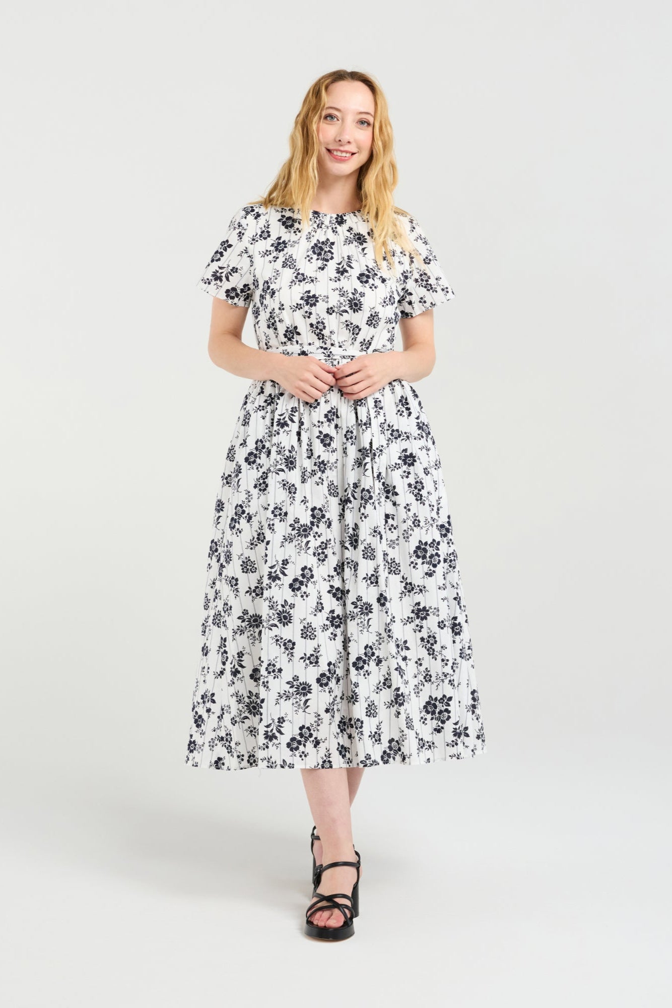 ZAFINA SCARLETT DRESS -  FLORALINE - THE VOGUE STORE