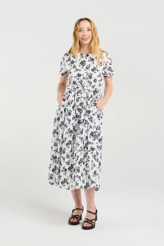 ZAFINA SCARLETT DRESS -  FLORALINE - THE VOGUE STORE