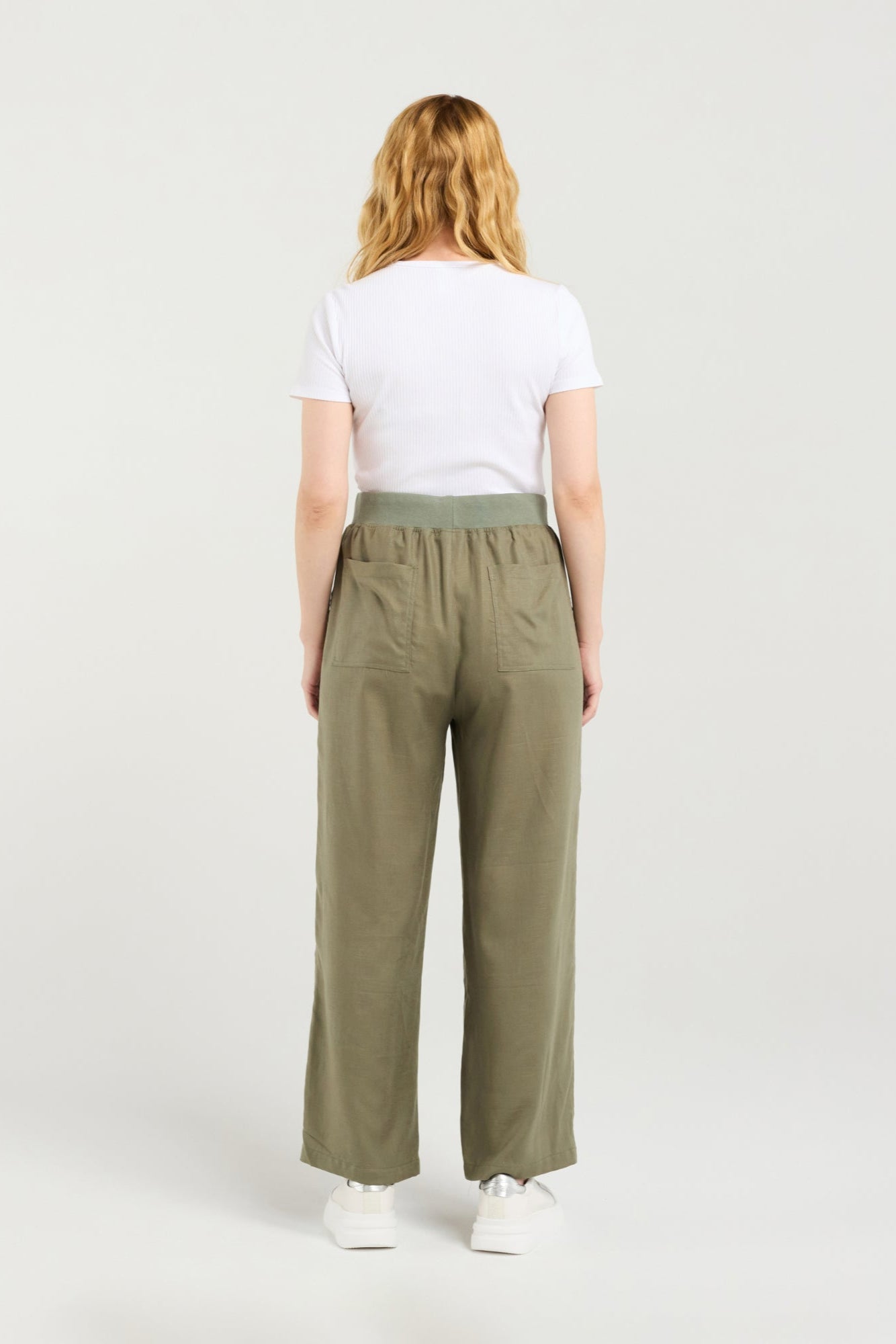 ZAFINA TALLULAH PANT - SAGE - THE VOGUE STORE