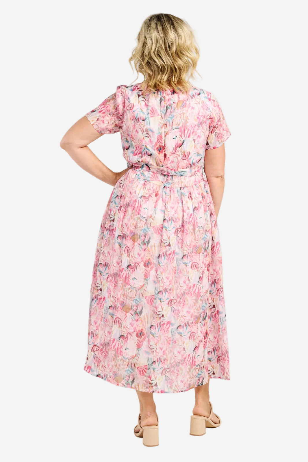 ZAFINA SCARLETT DRESS - FLORAL HAZE - THE VOGUE STORE