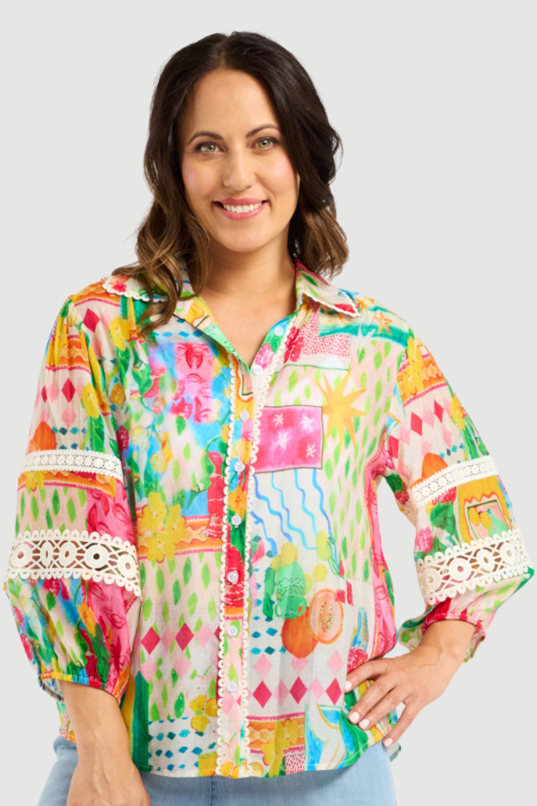 ZAFINA ARABELLA SHIRT - RADIANT - THE VOGUE STORE