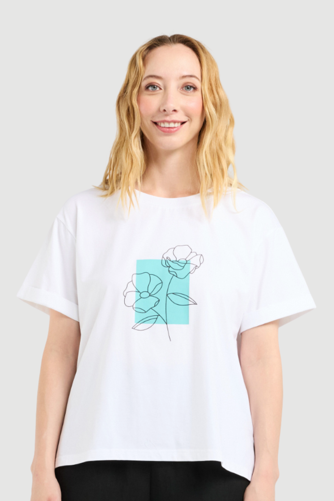 ZAFINA ELENA T SHIRT - WHITE - THE VOGUE STORE