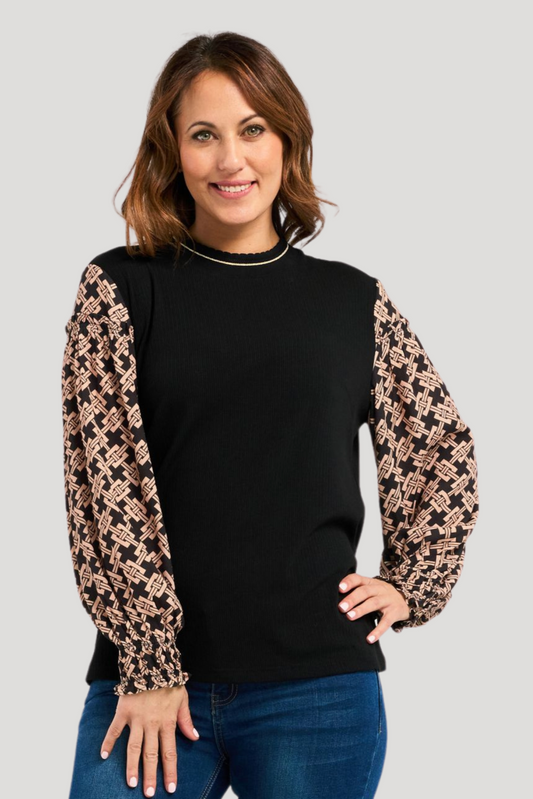 ZAFINA KIANA TOP - BASKET WEAVE - THE VOGUE STORE