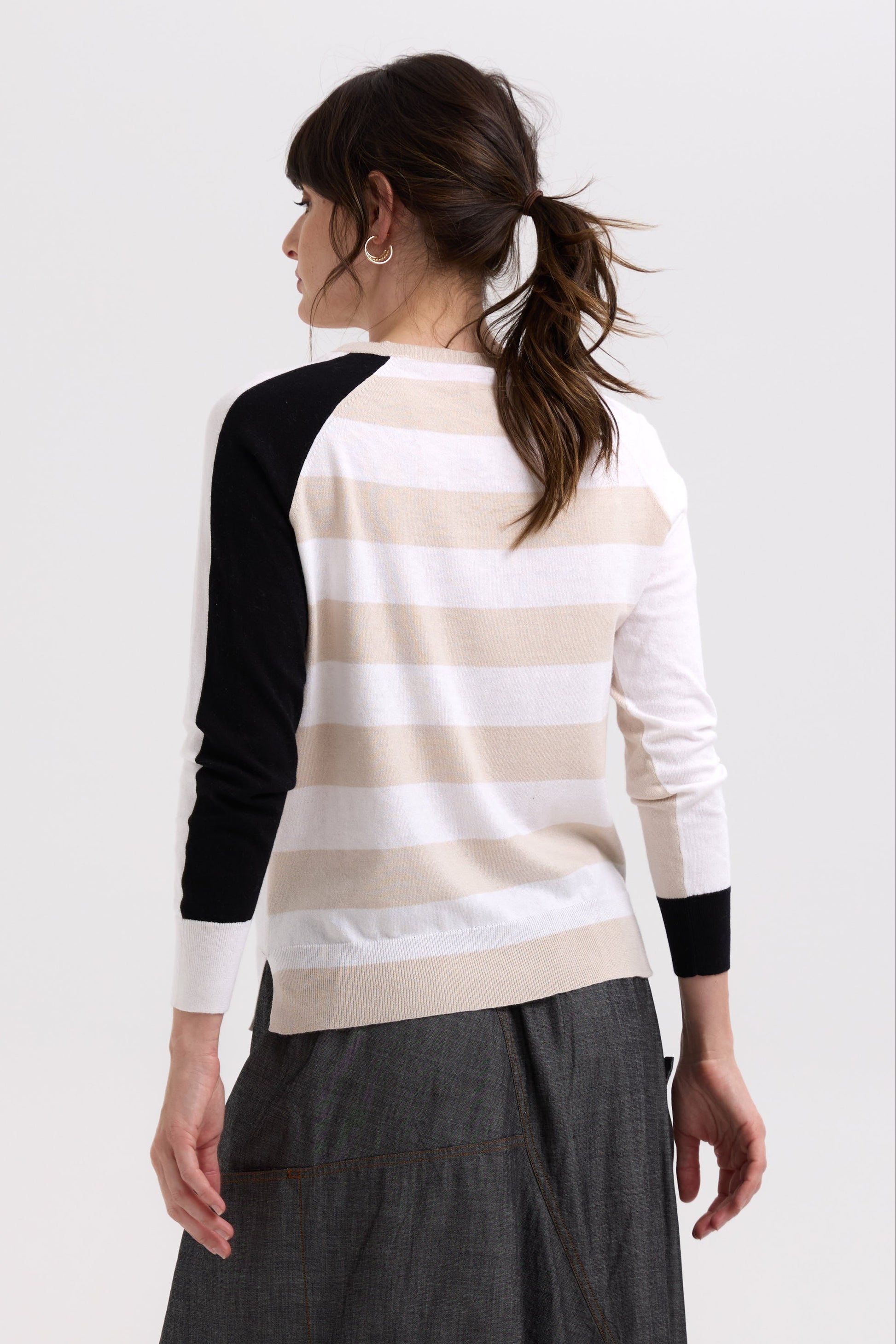 Z&P SPLIT JUMPER - CANVAS - THE VOGUE STORE
