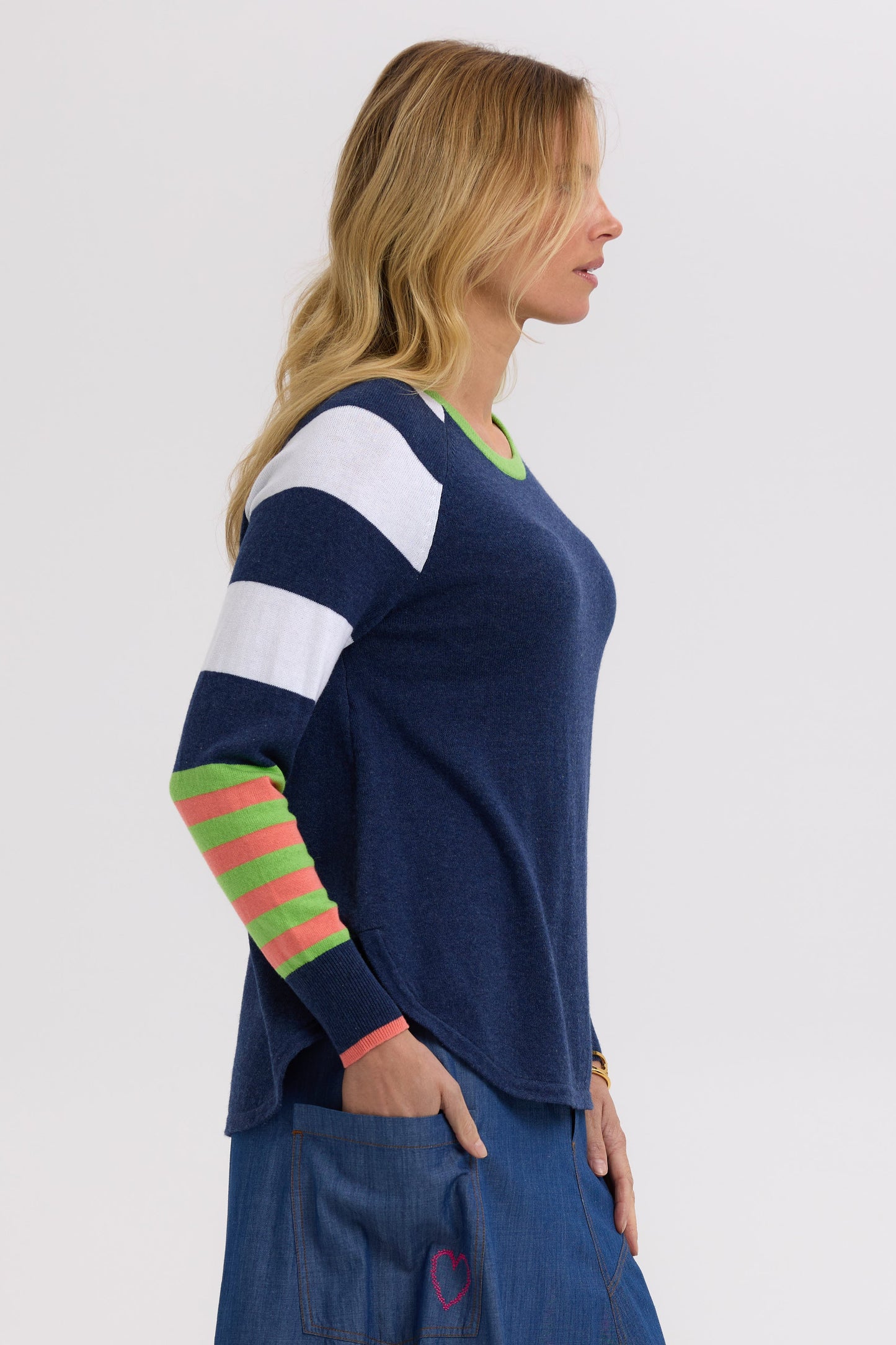 Z&P MY HAPPY JUMPER - DENIM - THE VOGUE STORE