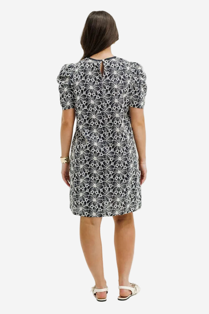 HOMELEE THEA DRESS - BLACK CHAMPAGNE - THE VOGUE STORE