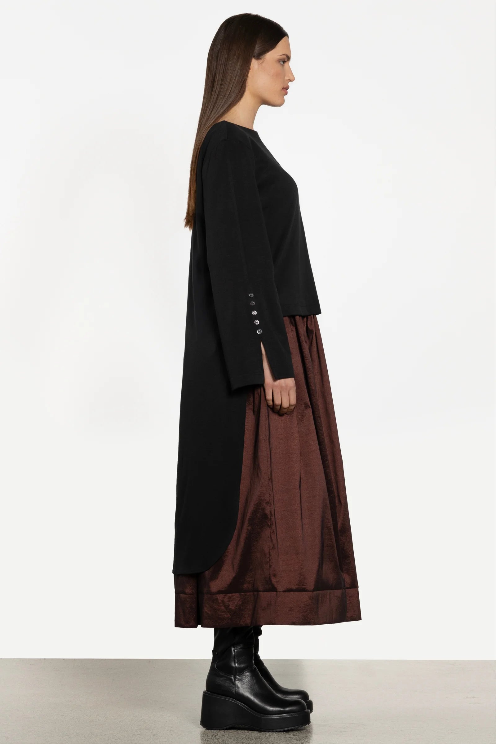 REPERTOIRE ARCADIA TOP - BLACK - THE VOGUE STORE