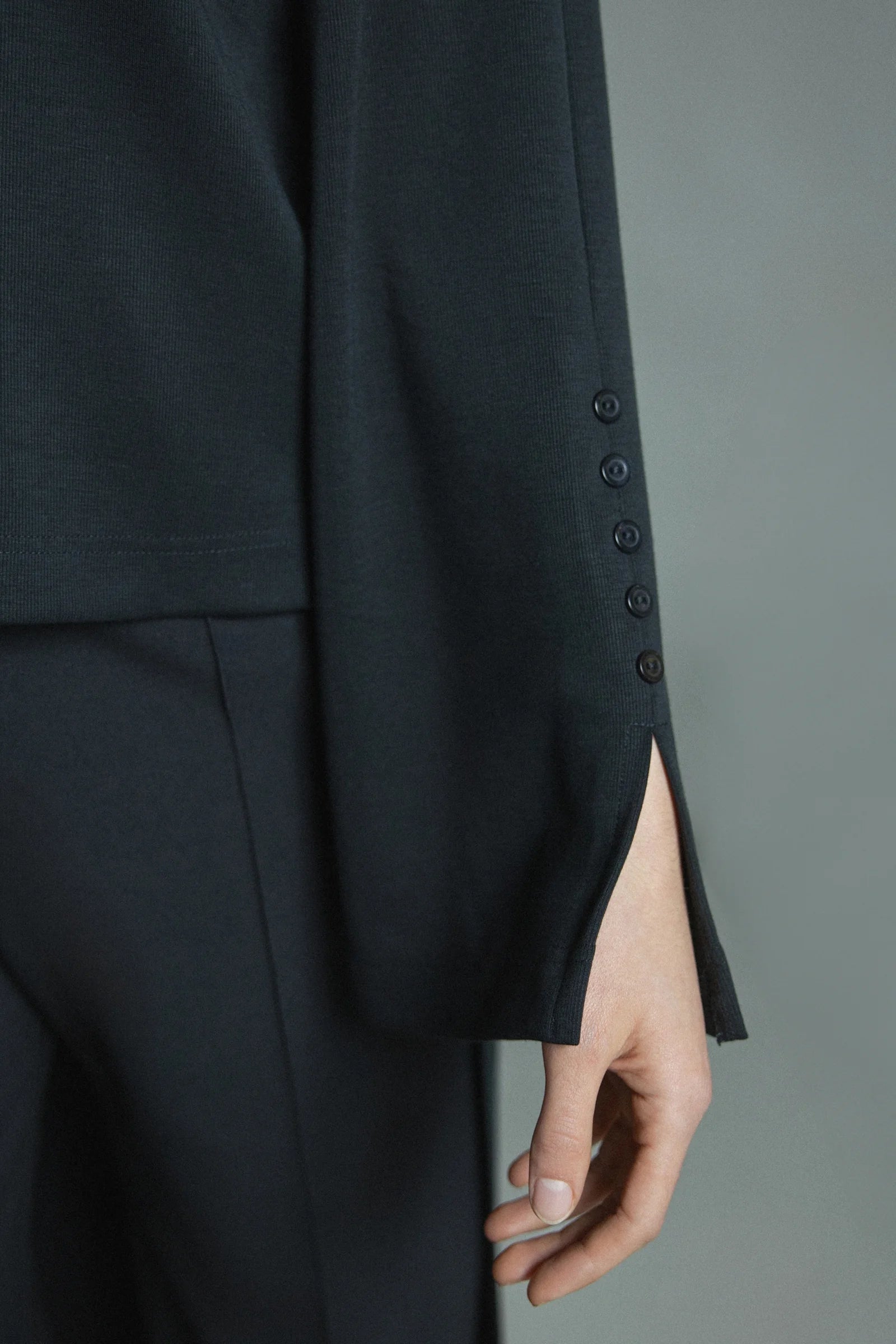 REPERTOIRE ARCADIA TOP - BLACK - THE VOGUE STORE