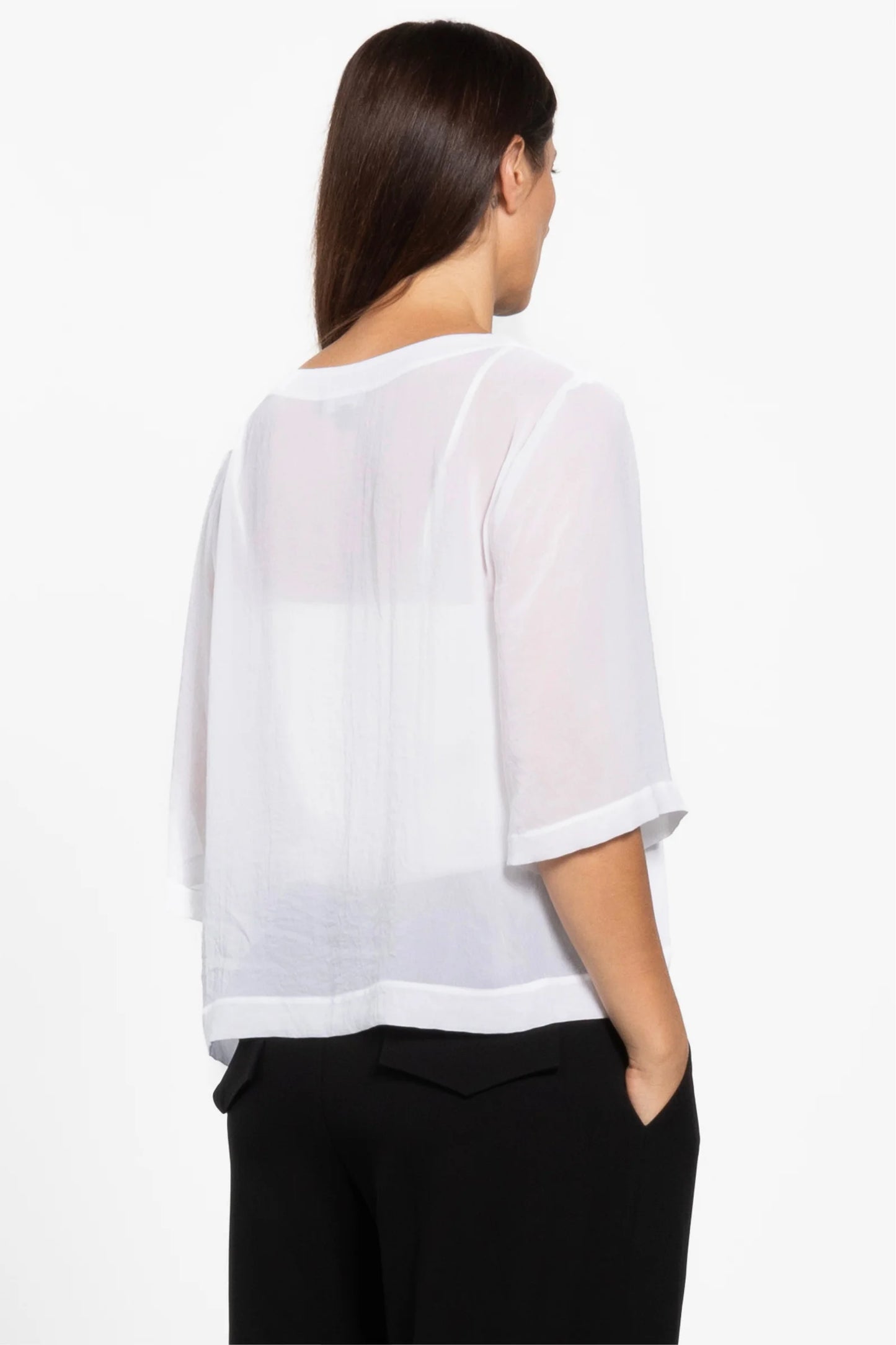 REPERTOIRE BREEZE TOP - WHITE - THE VOGUE STORE