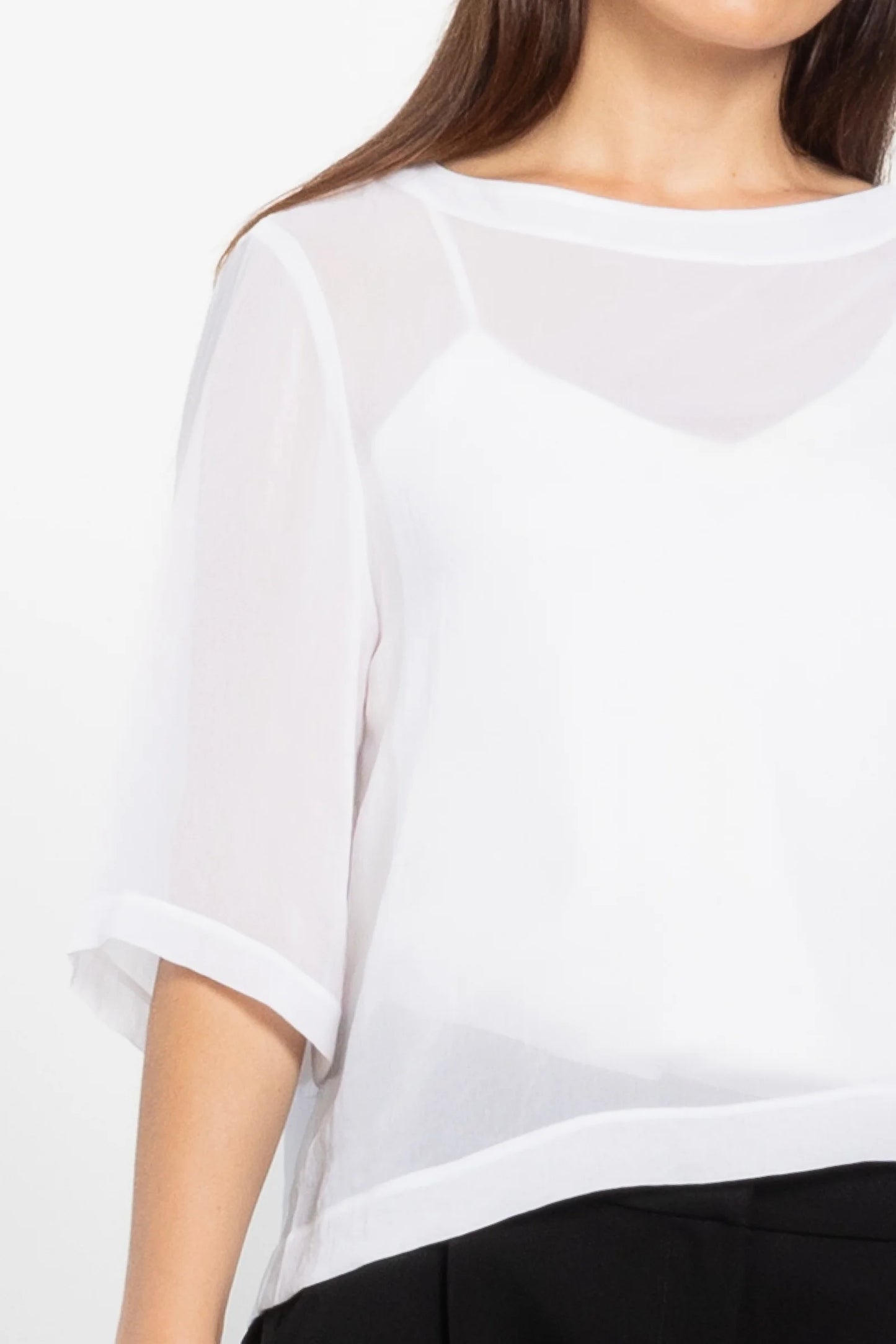 REPERTOIRE BREEZE TOP - WHITE - THE VOGUE STORE