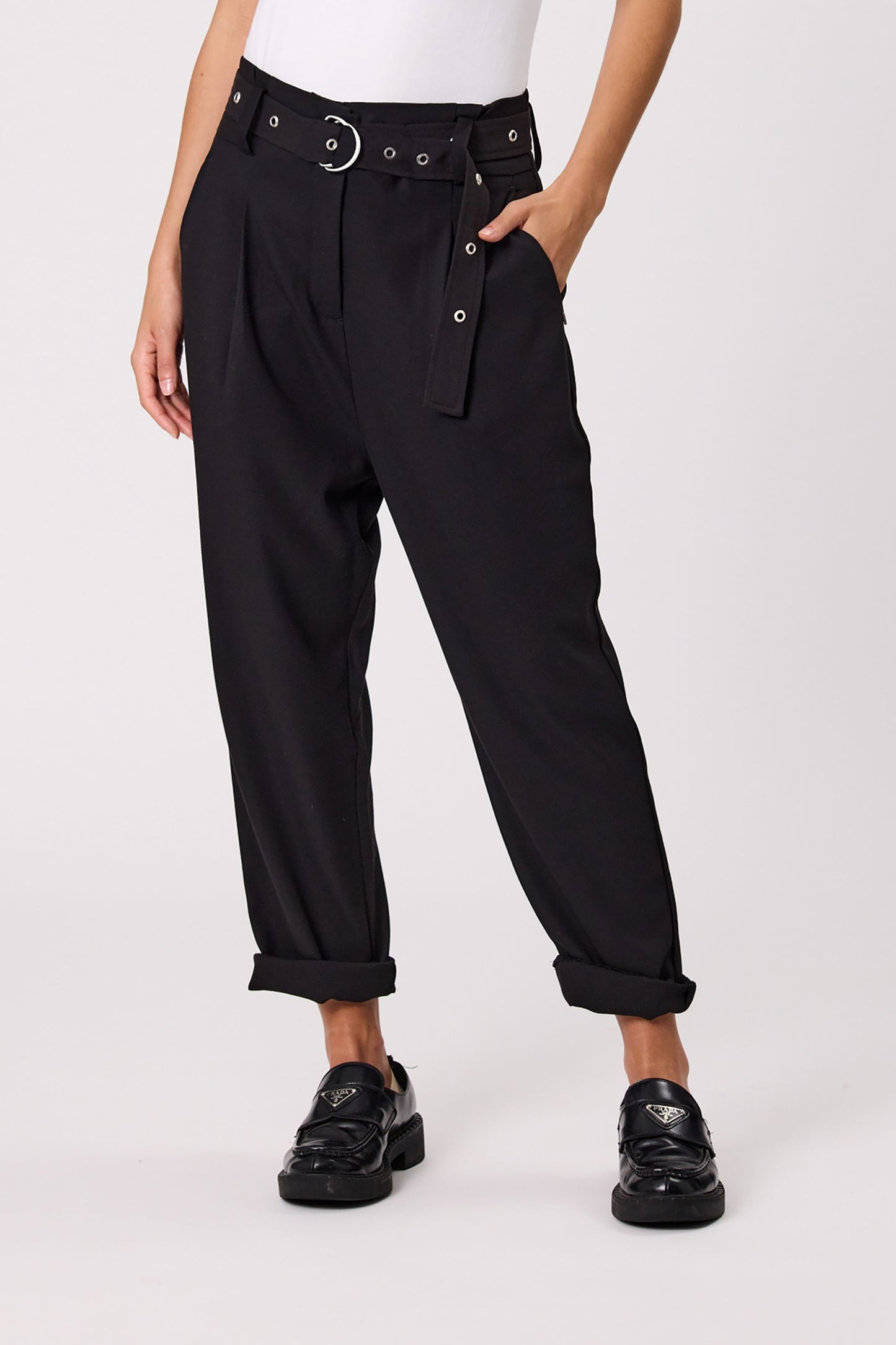 DESIGN NATION SOHO PANT - BLACK - THE VOGUE STORE