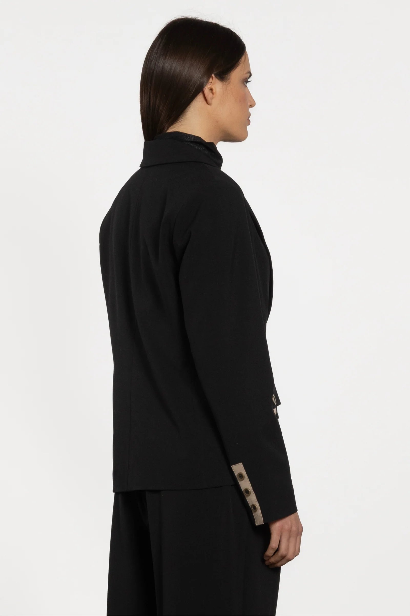 REPERTOIRE FRAZER BLASER - BLACK - THE VOGUE STORE