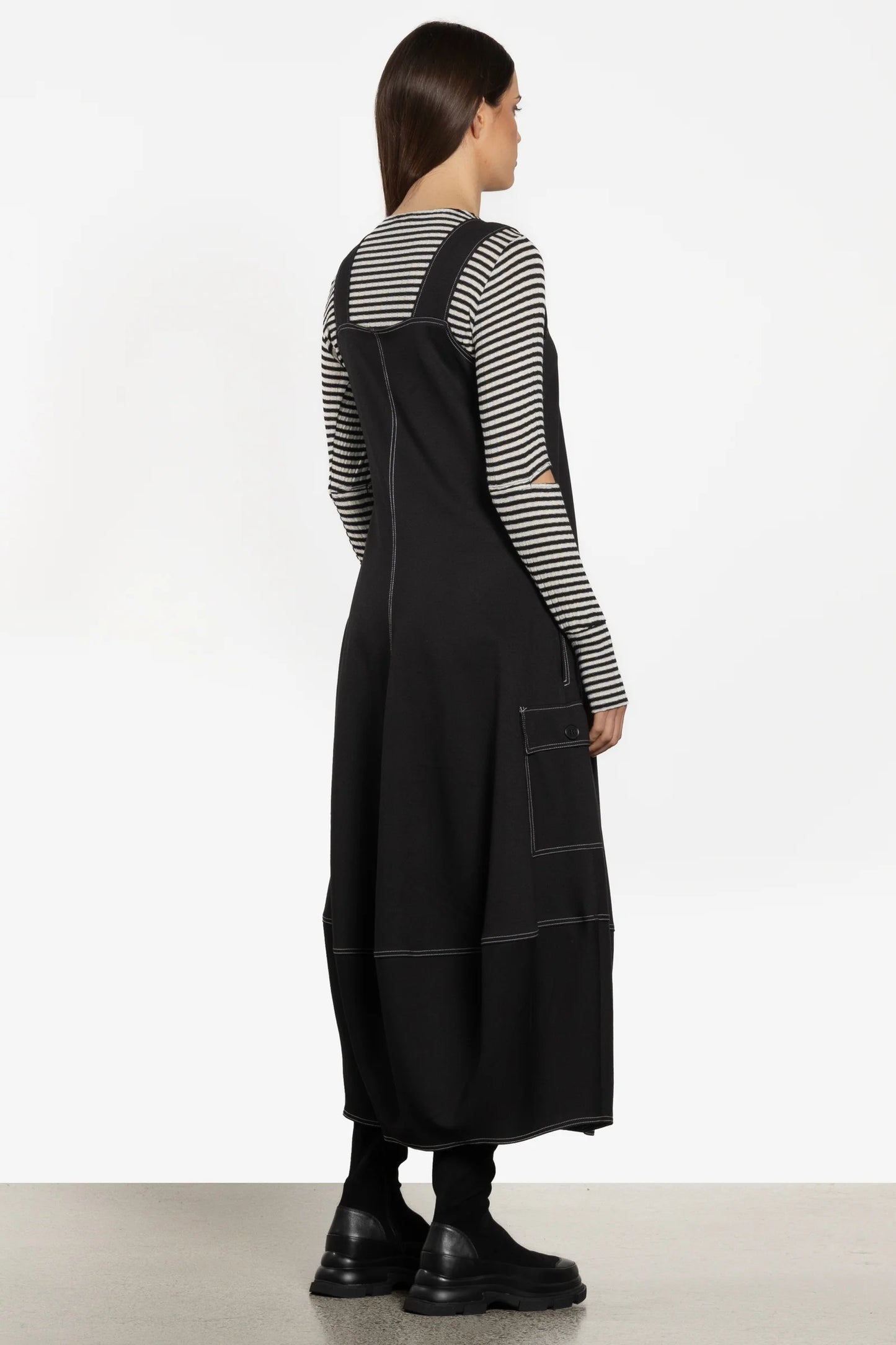 REPERTOIRE HEATH DRESS - BLACK - THE VOGUE STORE