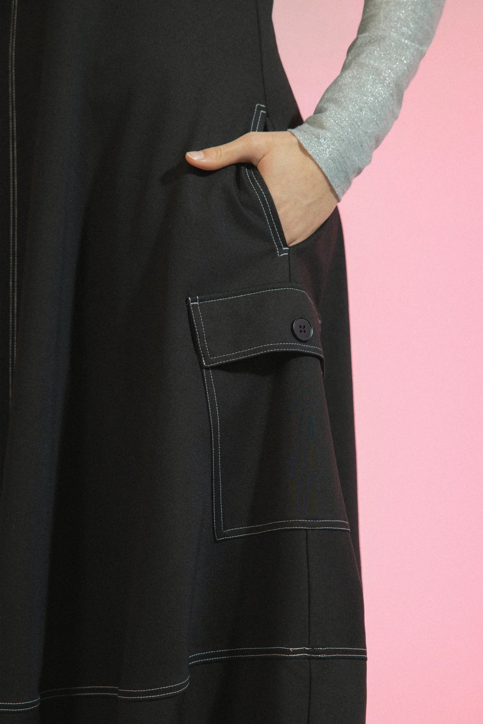 REPERTOIRE HEATH DRESS - BLACK - THE VOGUE STORE