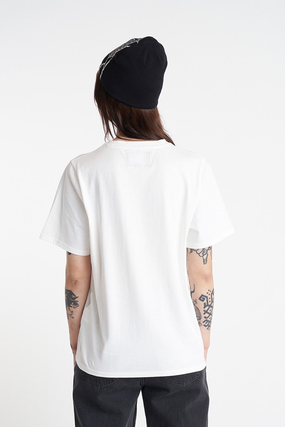 HUFFER CLASSIC TEE 170/INKED - CHALK - THE VOGUE STORE