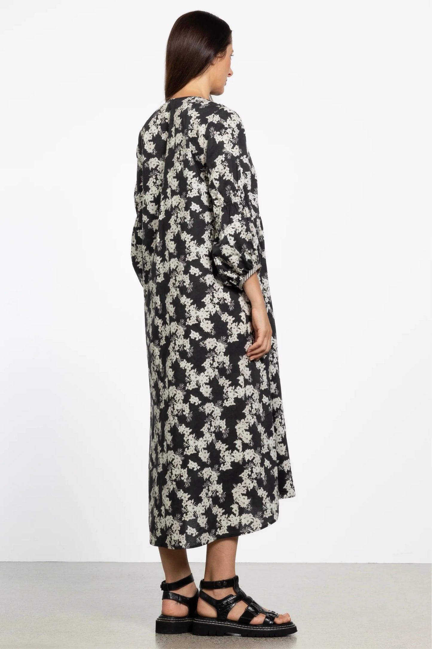 REPERTOIRE LOWEN DRESS -BLACK PRINT - THE VOGUE STORE