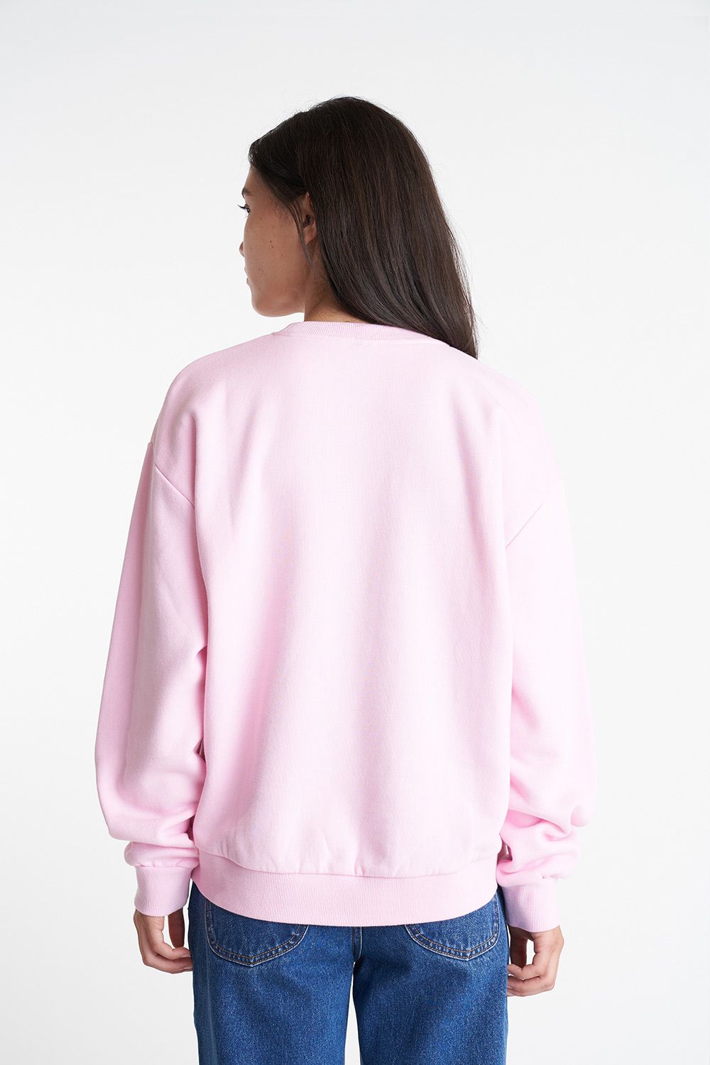 HUFFER SLOUCH CREW 350/SINGER - PALE ROSE - THE VOGUE STORE