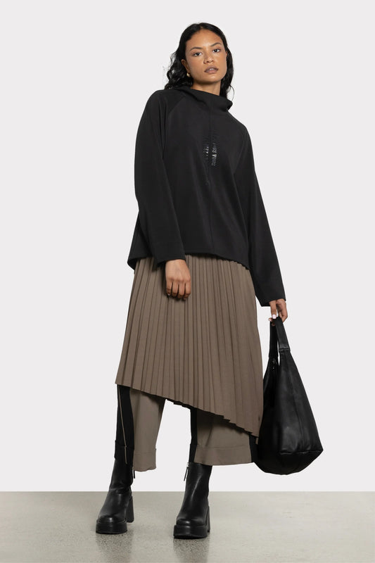 REPERTOIRE PROCESS SWEATER - BLACK - THE VOGUE STORE