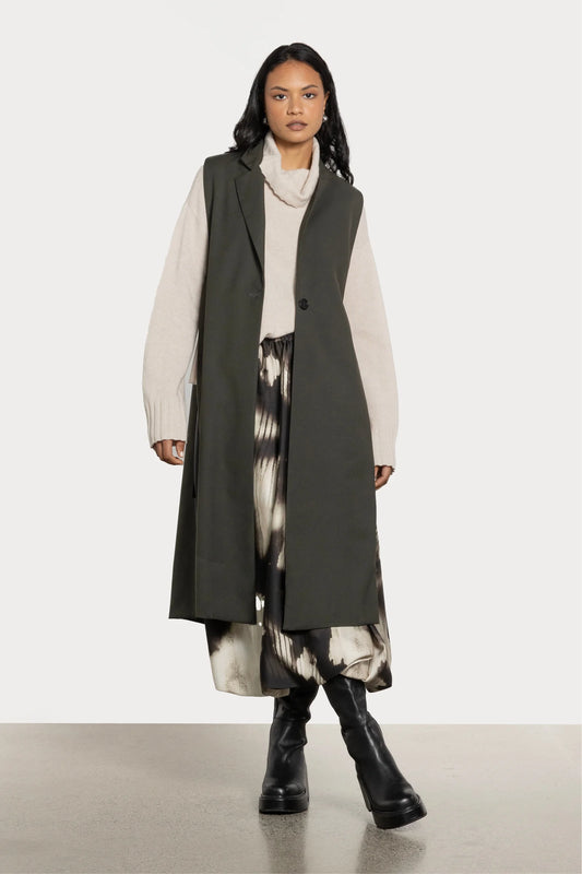 REPERTOIRE ROWENA WAISTCOAT - KHAKI - THE VOGUE STORE