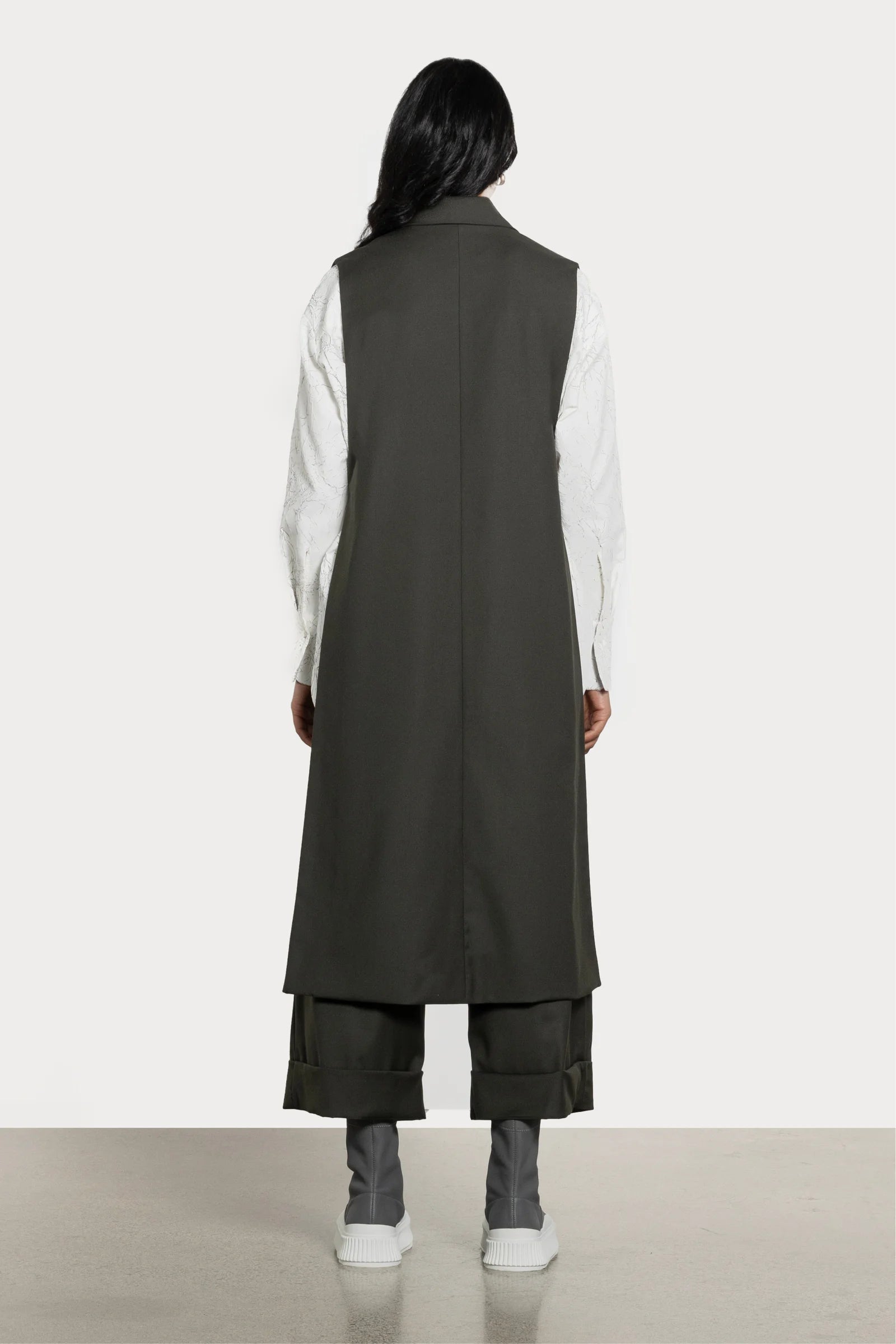 REPERTOIRE ROWENA WAISTCOAT - KHAKI - THE VOGUE STORE