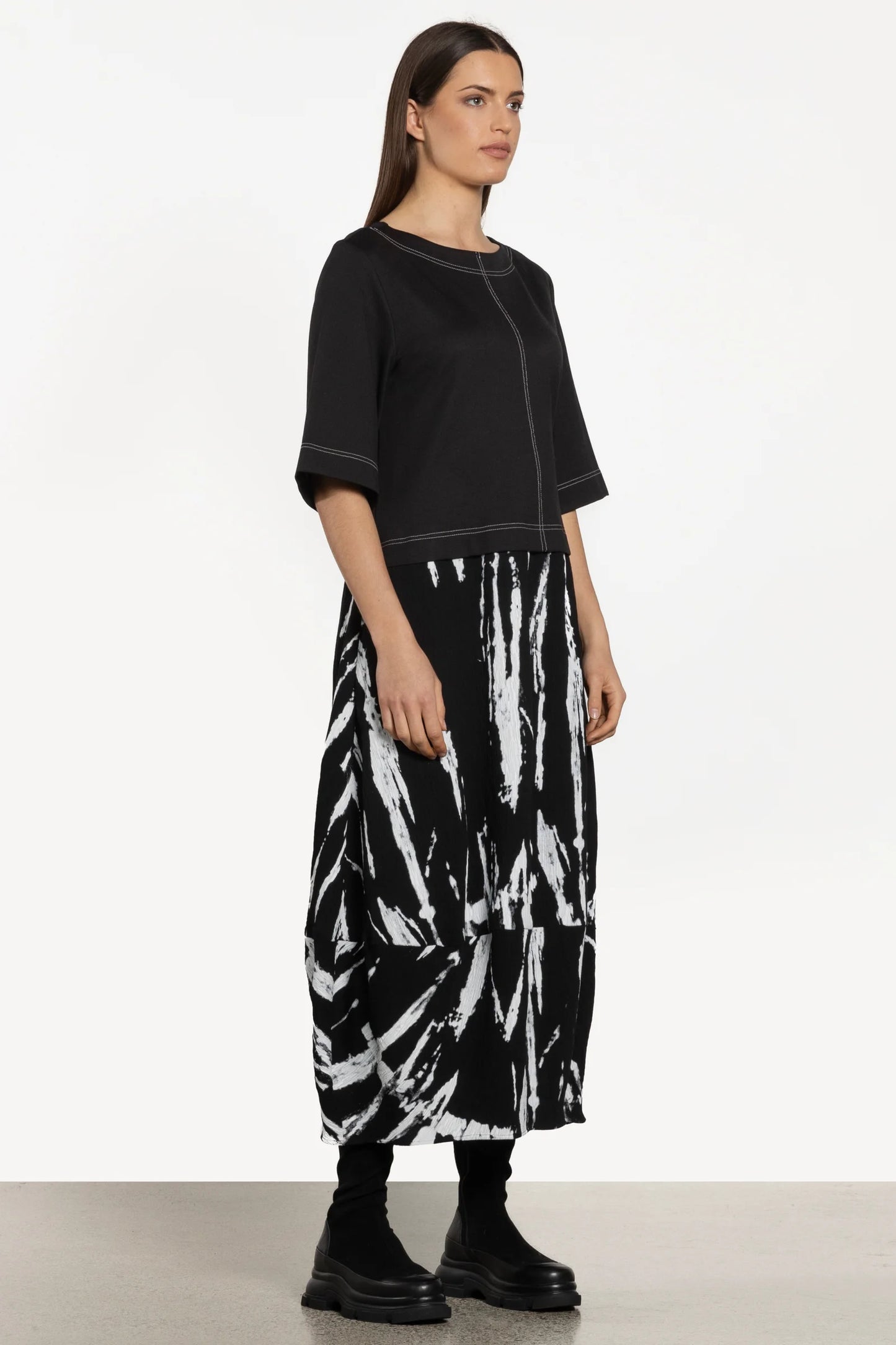REPERTOIRE SADI DRESS - PRINT BLACK - THE VOGUE STORE