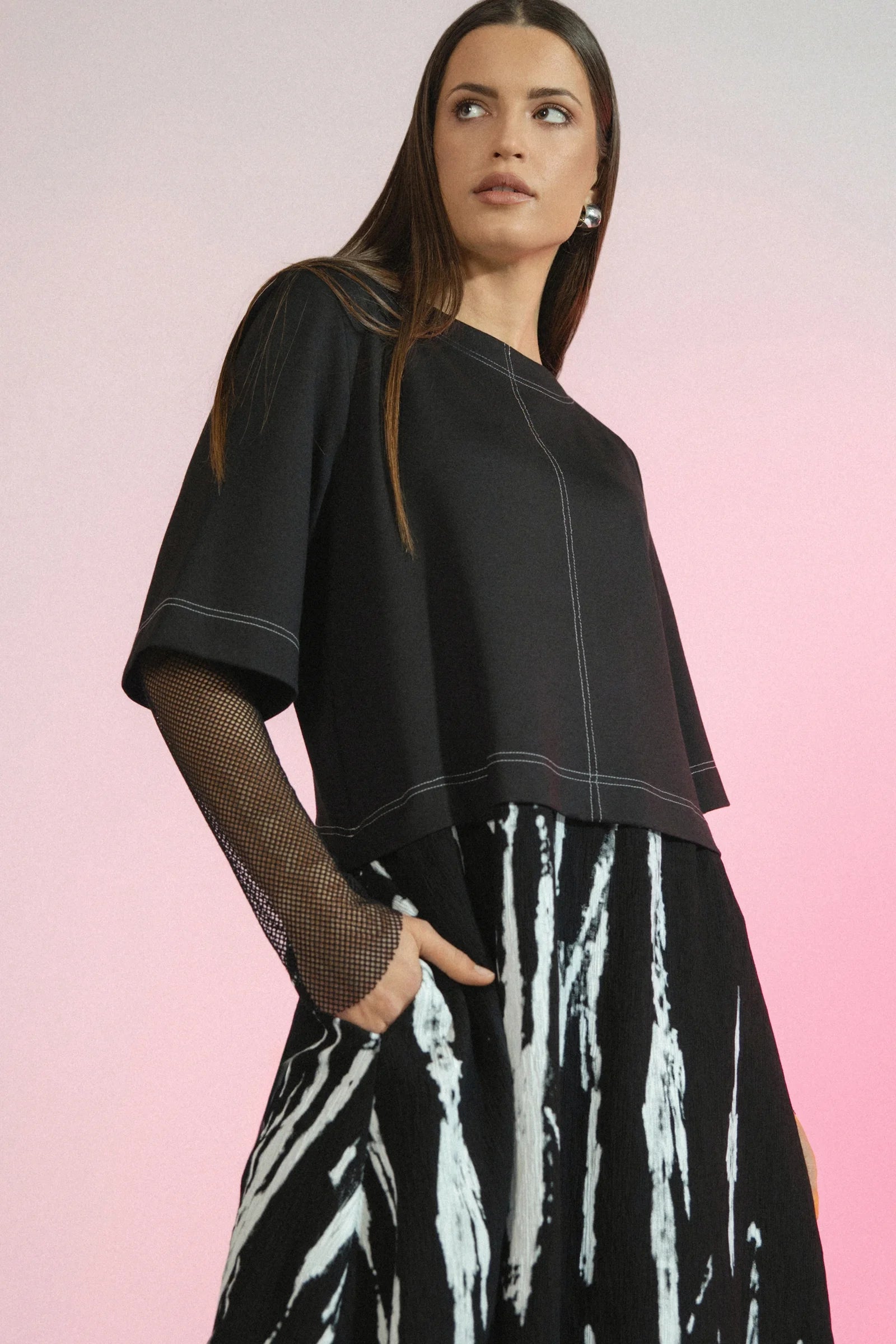 REPERTOIRE SADI DRESS - PRINT BLACK - THE VOGUE STORE