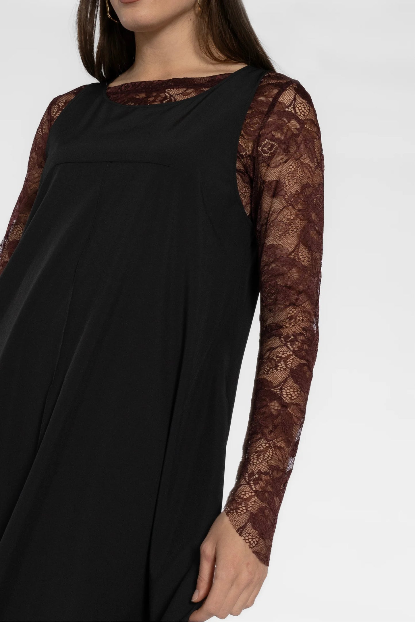 REPERTOIRE SYRAH TOP - RAISIN- THE VOGUE STORE