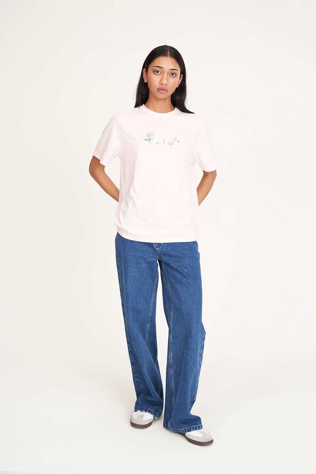 HUFFER CLASSIC TEE 170/NECTAR - MELLOW PINK - THE VOGUE STORE