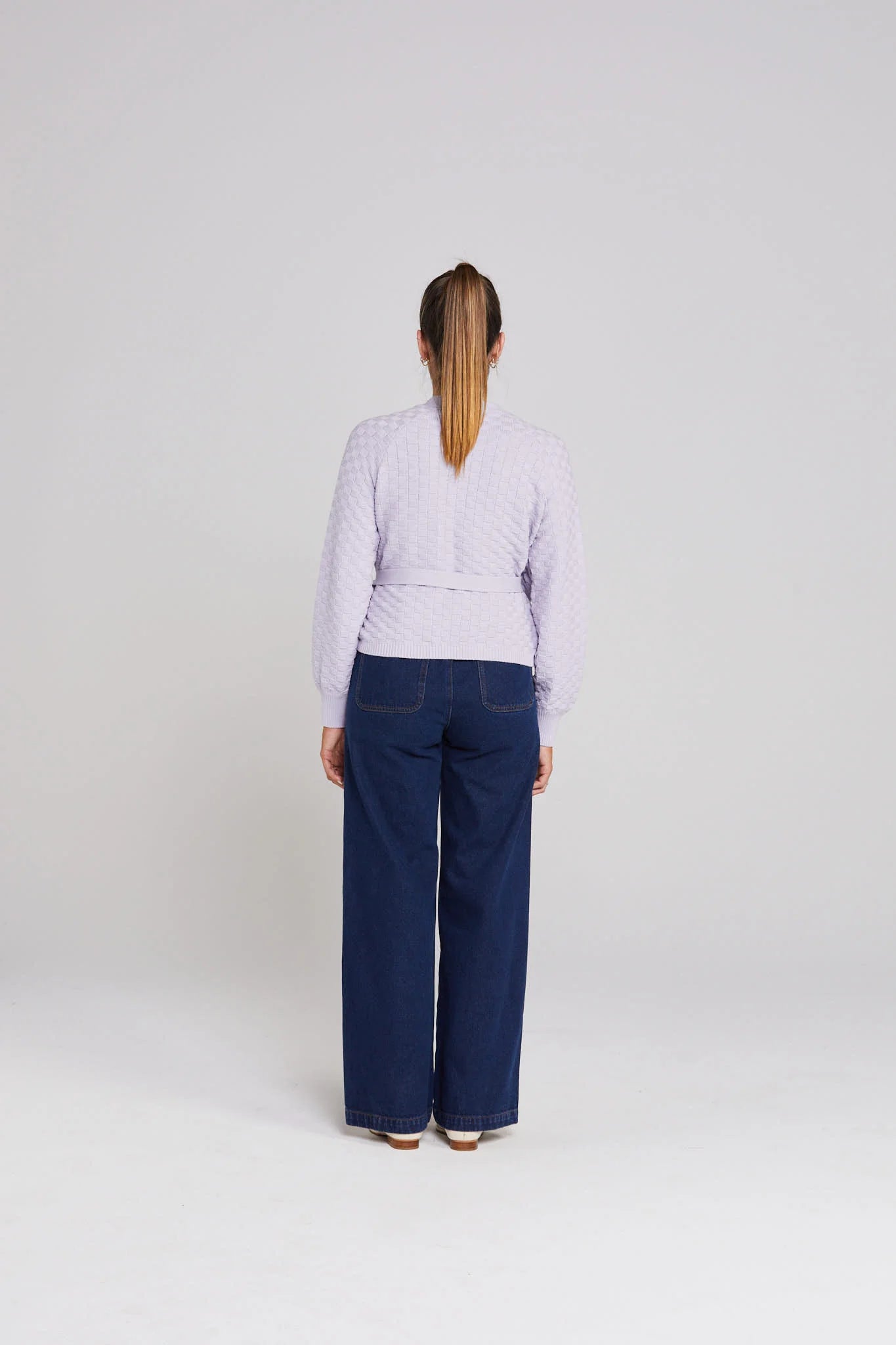 THING THING WRAPT CARDIGAN - LILAC - THE VOGUE STORE